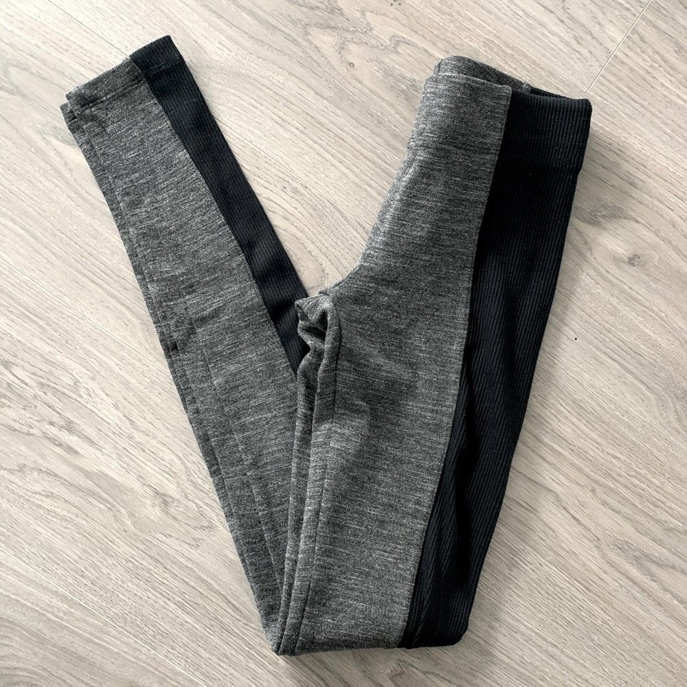 Maggie Ward Navy and Heather Grey Leggings
